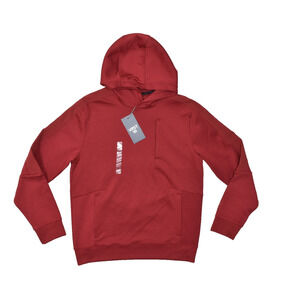 VRST Men's Pinnacle Fleece Hoodie Bold Burgundy Athletic Size S Polyester NEW